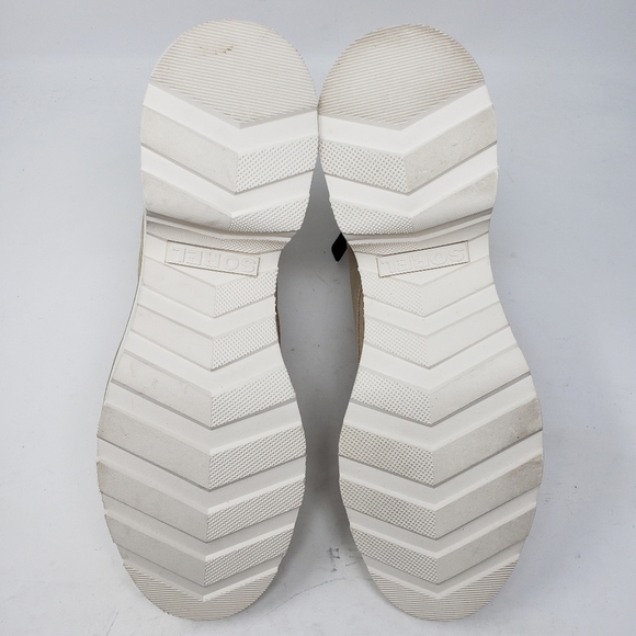 Sorel Hi-Line Lace Suede Leather Boots color chalk Size 12 NEW - Picture 7 of 7